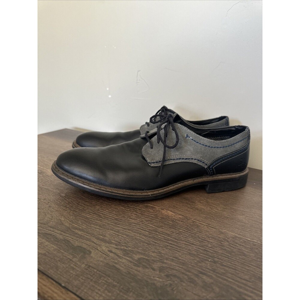 The Original Penguin Men’s Size 10.5 Derby Suede Dress Shoes Black